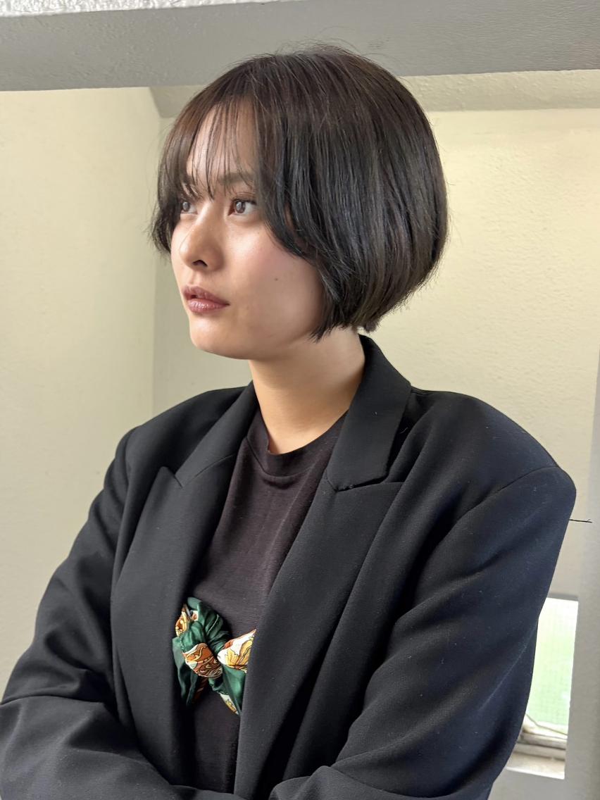 ショート カラー カット ヘアカラー トリートメント 🌼U25 ヘアデザインラボのヘアスタイル