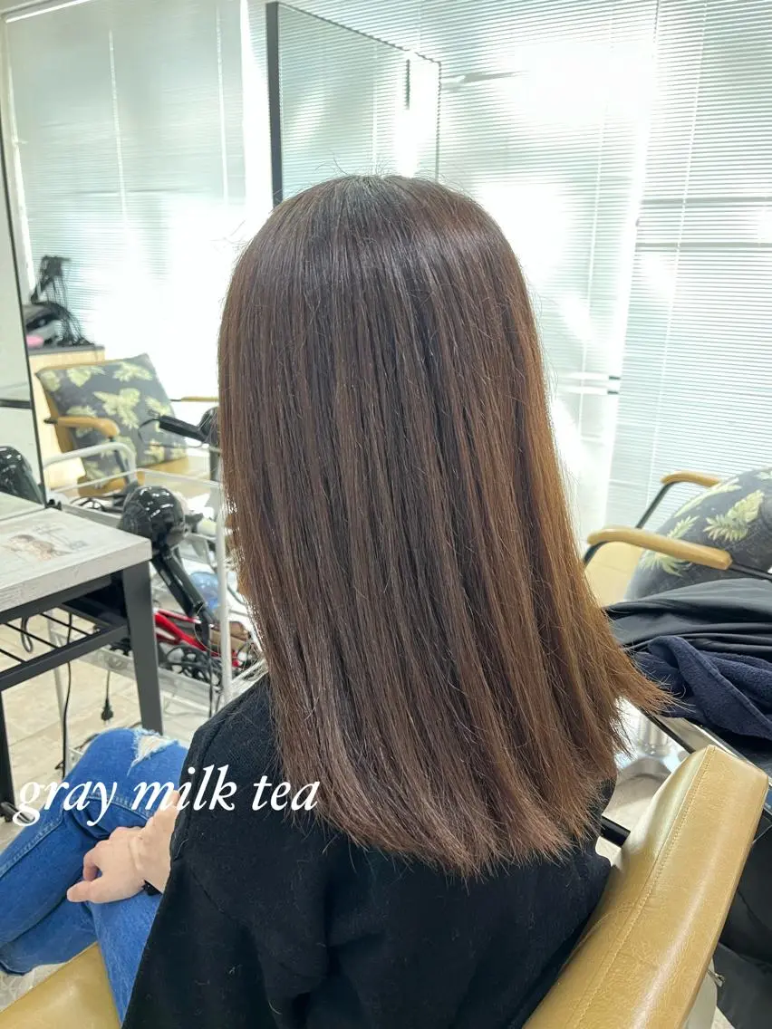 セミロング カット ヘアカラー トリートメント 🐺メンズ特化🐺 REIYAのヘアスタイル