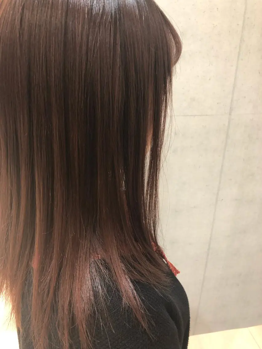 ミディアム カラー 樋渡 侑希のヘアスタイル