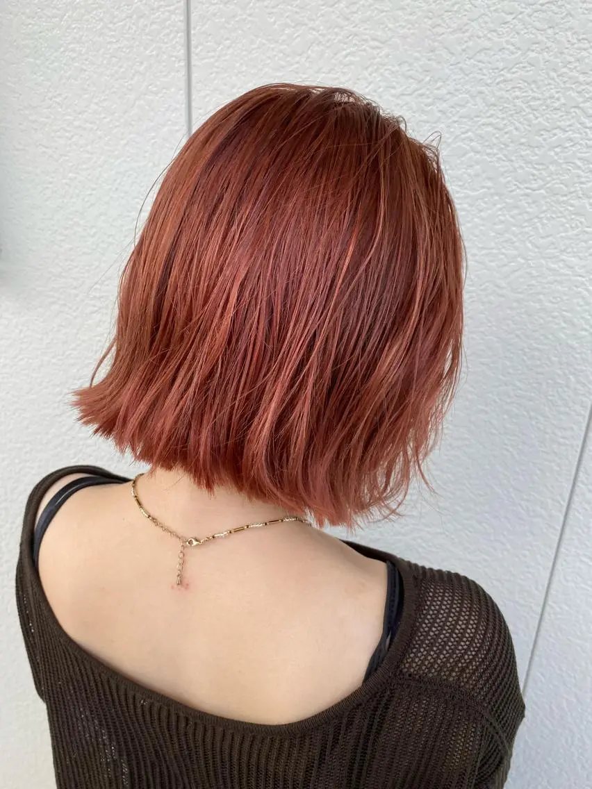 ショート カラー ダブルカラー カット 縮毛矯正 髪質改善/縮毛矯正/ 透明感カラーYUMAのヘアスタイル