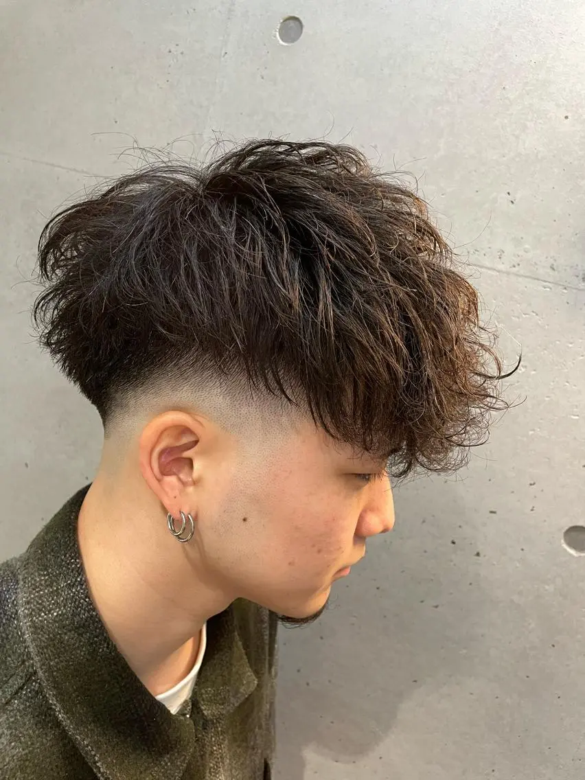 ショート カラー パーマ メンズ カット 🔥メンズ超特化🔥 青木海斗のヘアスタイル