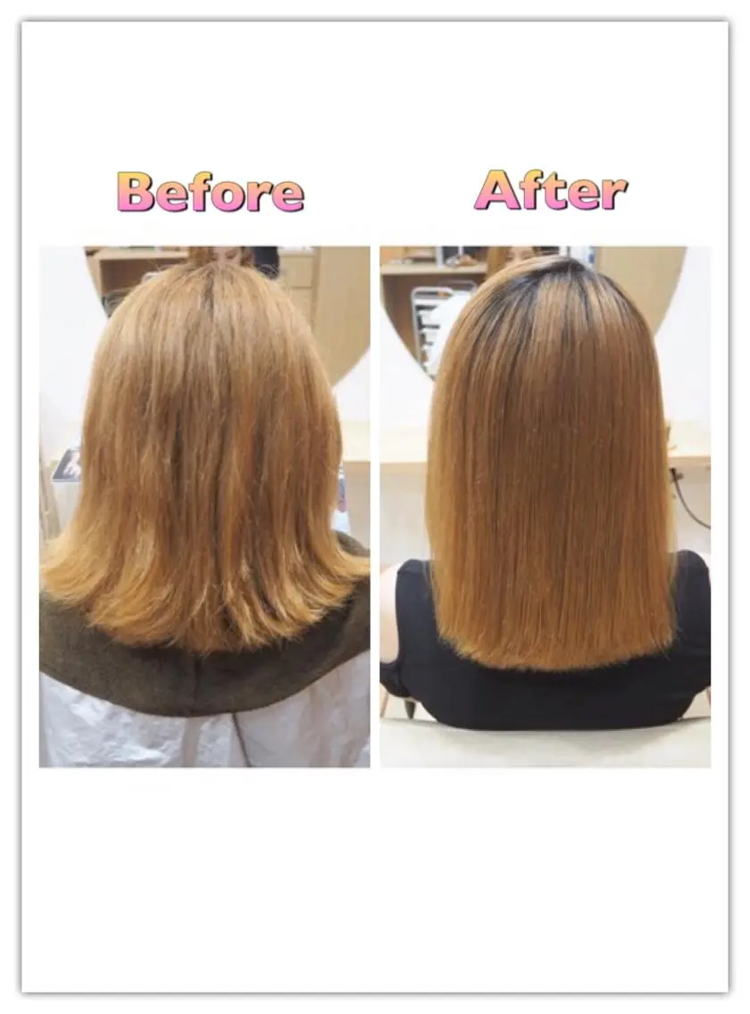 セミロング 縮毛矯正 中江 規久のヘアスタイル
