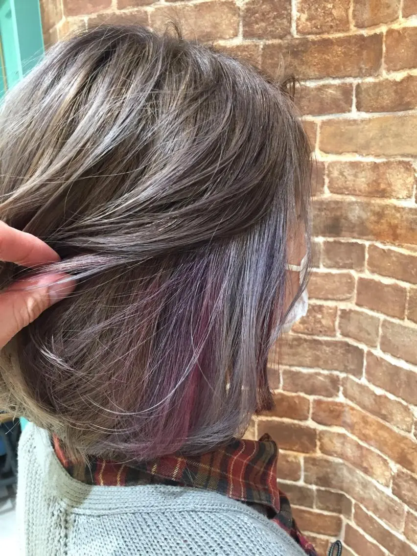 ショート カラー インナーカラー 松本 明日可のヘアスタイル