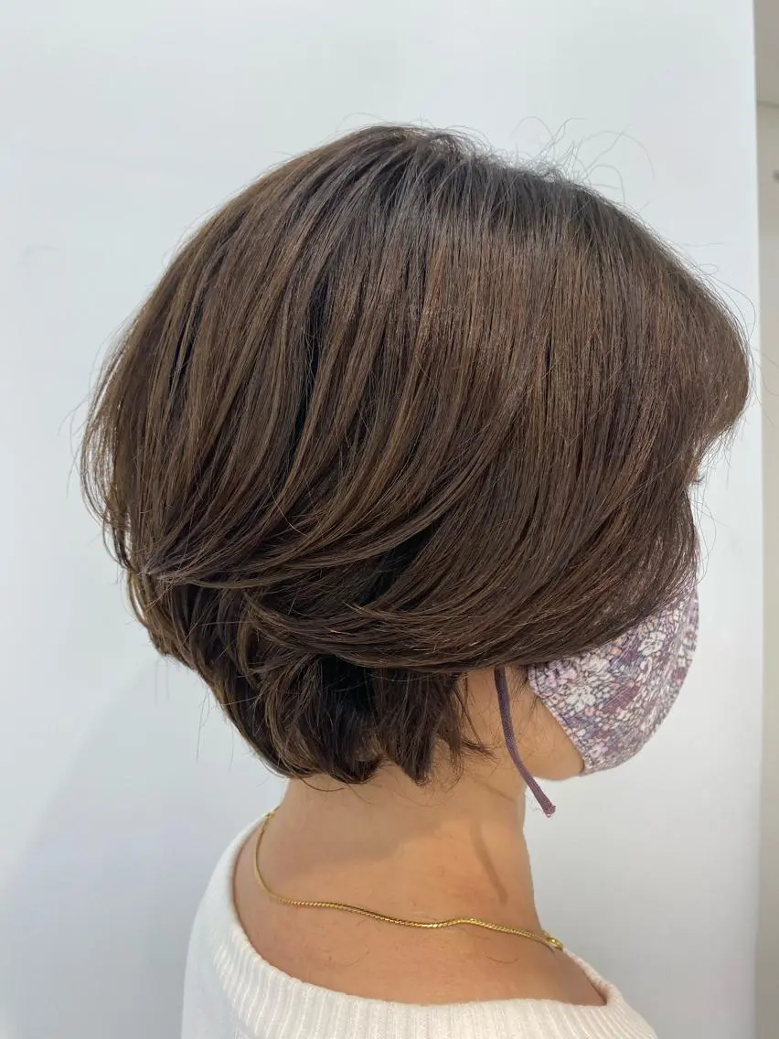 ショート パーマ 高橋 沙央のヘアスタイル