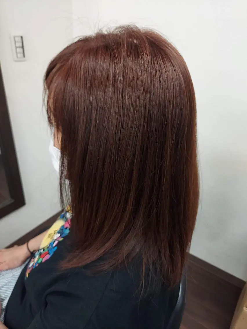 カラー ブラウンカラー ピンクカラー ヘアカラー ASAMI (カラーリスト)のヘアスタイル