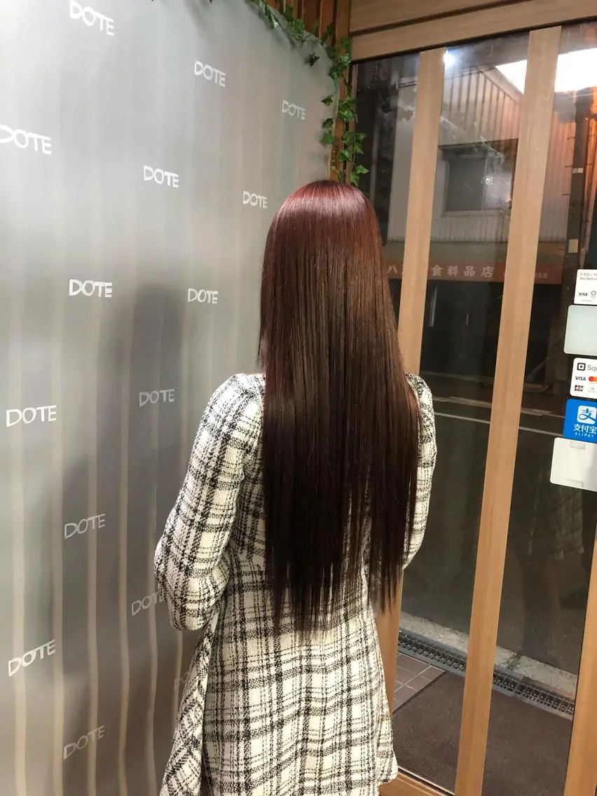ロング トリートメント 酸熱トリートメント トリートメント 髪質改善×潤艶カラー ⭐️岡田崇彰のヘアスタイル