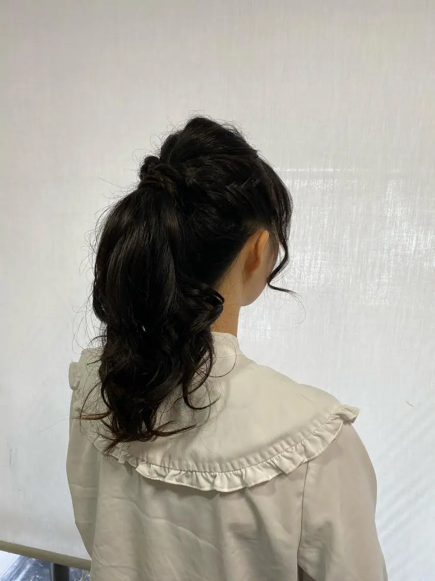 ヘアアレンジ ポニーテール ヘアセット 木下 広太のヘアスタイル