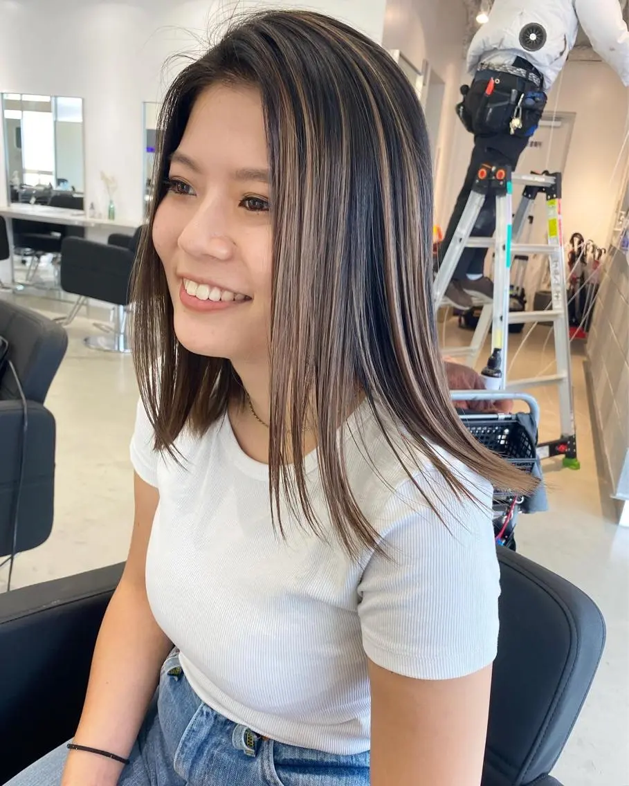 セミロング ヘアカラー トリートメント 【代表】 辻龍樹のヘアスタイル