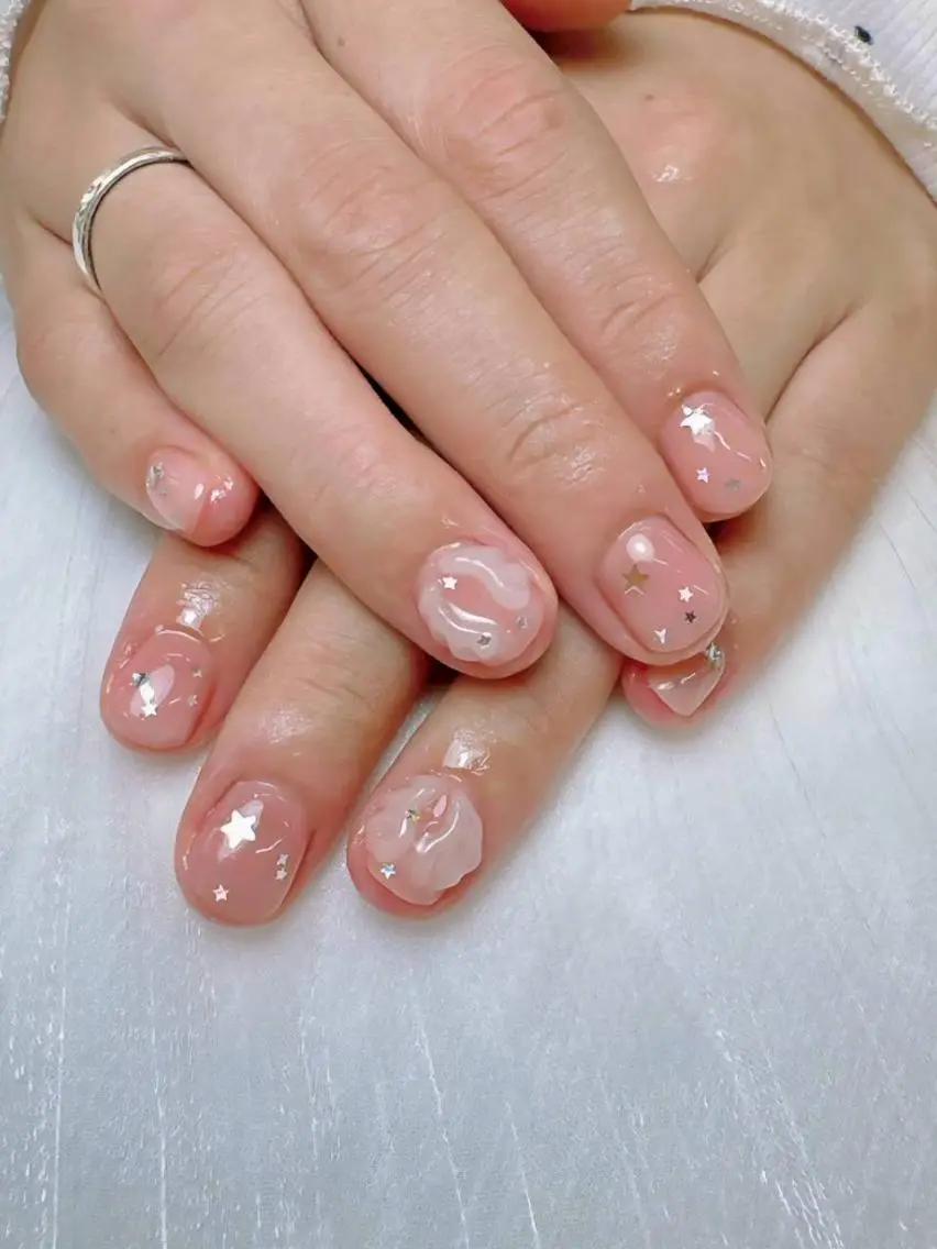 ネイル ジェルネイル マグネットネイル 持ち込み オフィスネイル パラジェル ハンドネイル Mihana Nails.*♡のネイルデザイン