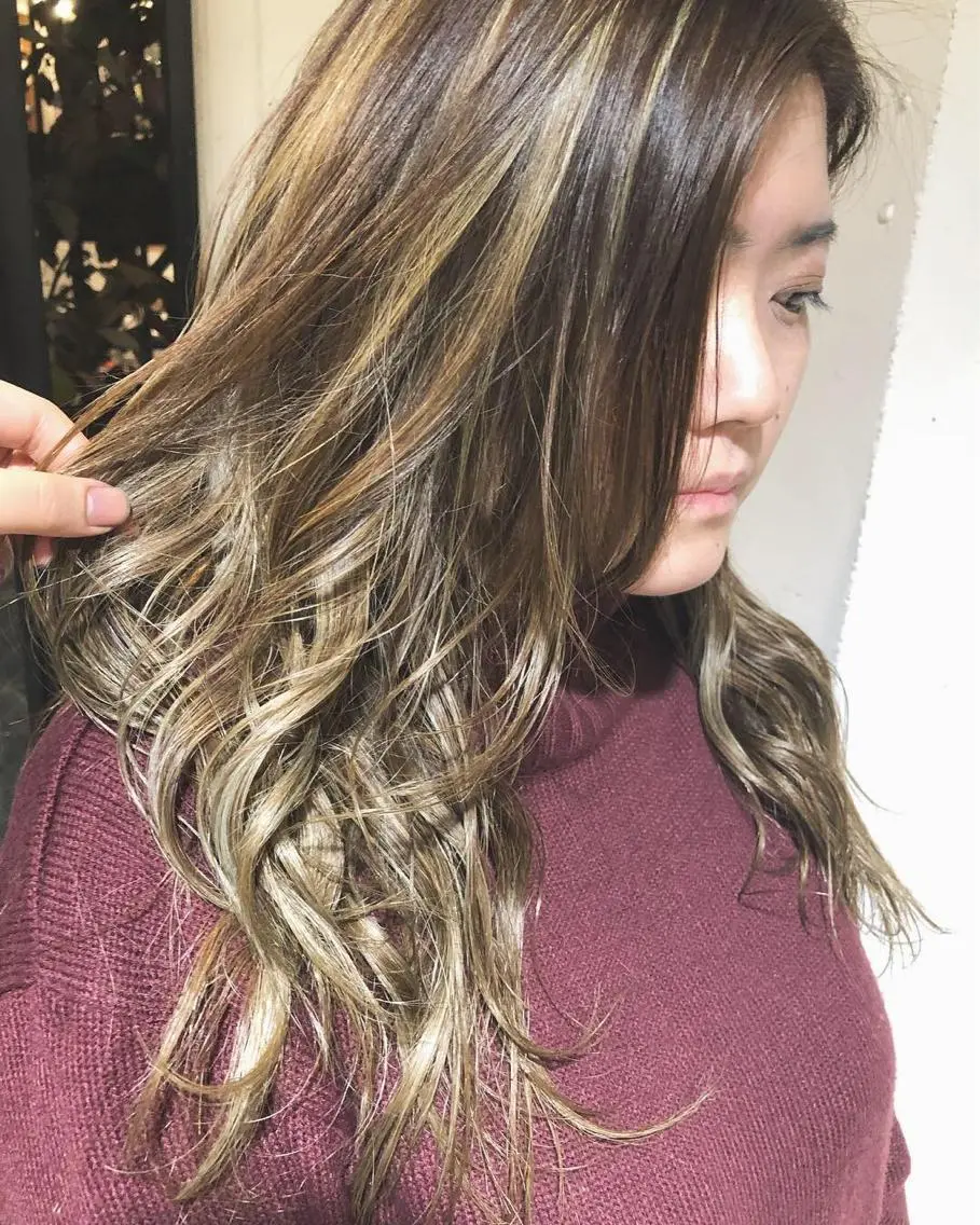 ロング カラー ヘアアレンジ メンズ キッズ ネイル マツエク・マツパ メンズブリーチ ブリーチ ケアブリーチ 透明感カラー🤎 ゆりのヘアスタイル
