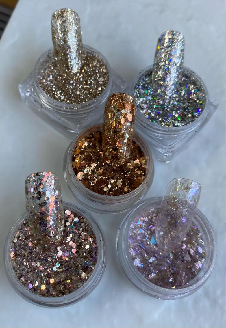 ロング ネイル ジェルネイル ホログラムネイル キラキラネイル ラメ(グリッター) ラメグラデーション ハンドネイル LUNE NAILのその他イメージ