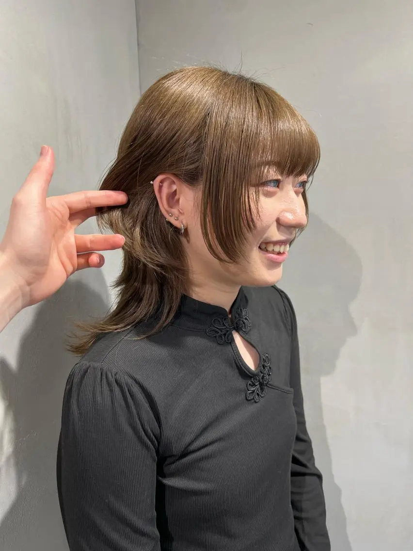 ミディアム 🐺立川のウルフ屋 さん🐺おかみ🐺のヘアスタイル