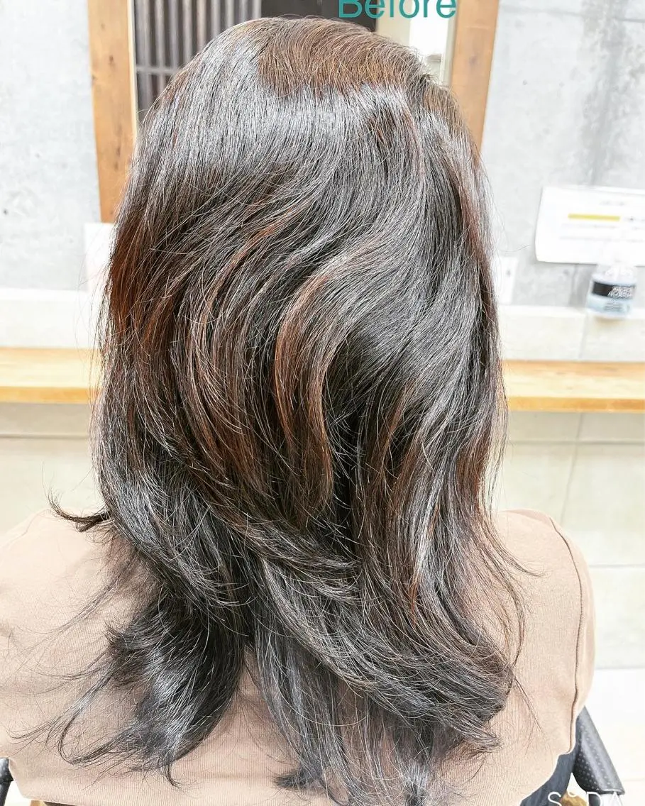 ロング カラー たなか なおのヘアスタイル