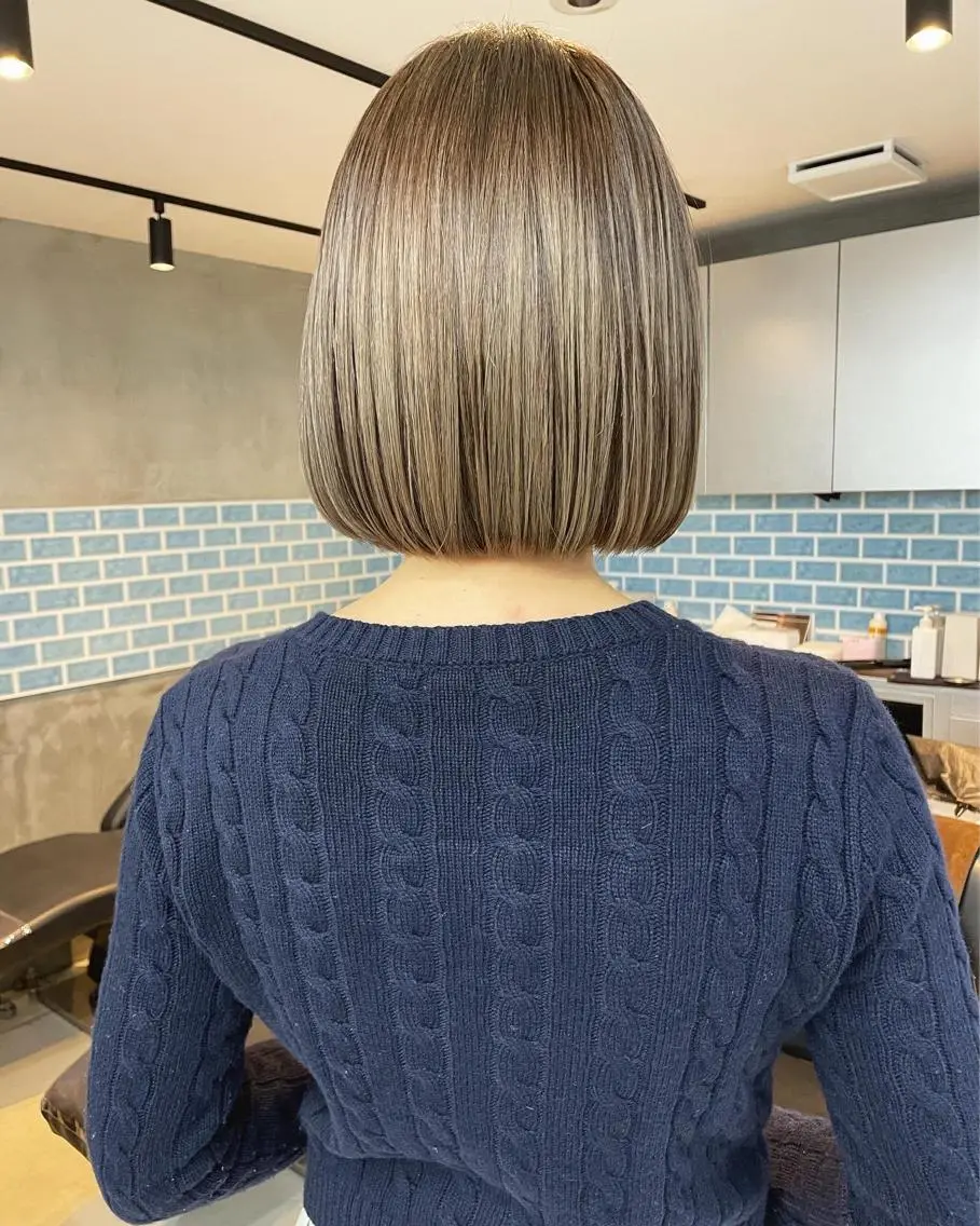 ショート カラー カット ヘアカラー トリートメント 👑ボブはお任せ ミヤノ👑のヘアスタイル