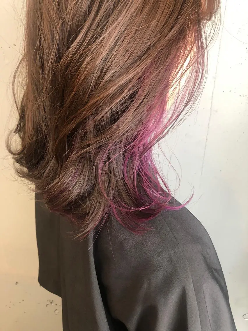 ミディアム カラー 東 みのりのヘアスタイル
