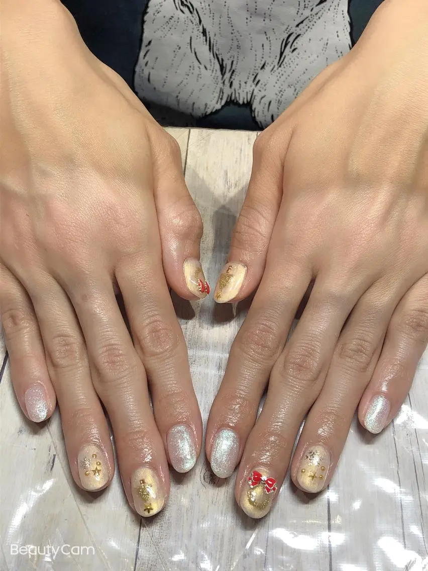 ネイル 冬ネイル クリスマス ✨アン ミユ✨のネイルデザイン