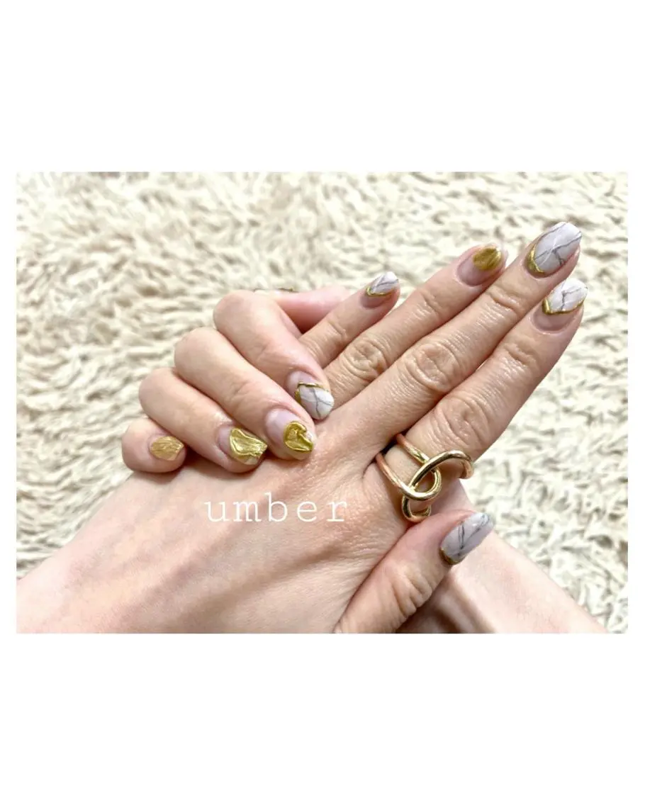 ネイル クリアネイル フラッシュネイル フットネイル フレンチネイル ジェルネイル ハンドネイル umber 三茶1分のネイルデザイン