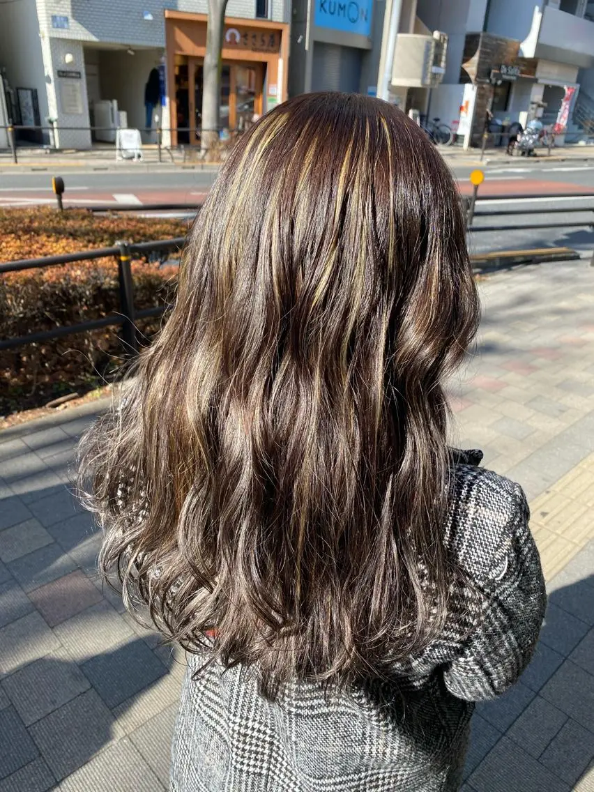 ロング カラー ヘアアレンジ TSUNA 🌙 Lim 五反田のマツエク・マツパデザイン