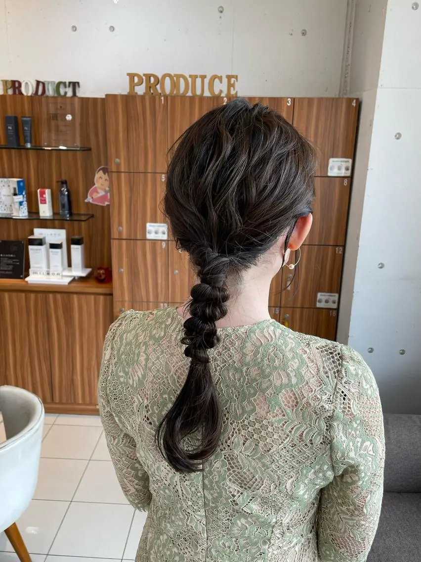 ヘアアレンジ ヘアセット ☪︎⋆ hair & eye yuka˚✩のマツエク・マツパデザイン
