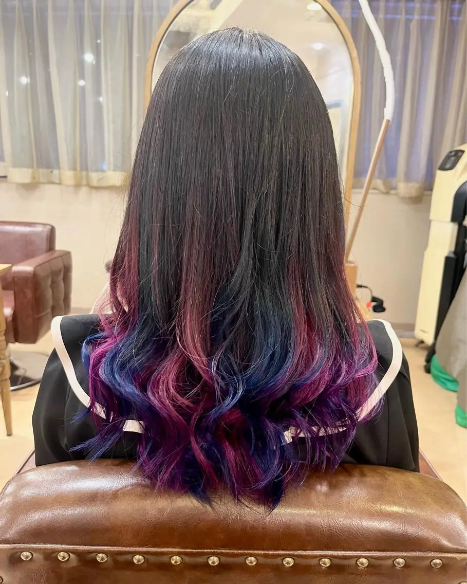 ロング カラー ヘアカラー トリートメント S.BLOOM 川崎 翔哉のヘアスタイル