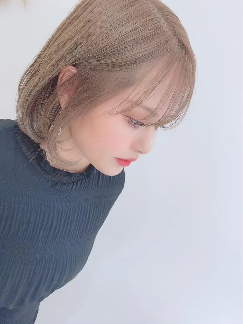 ショート カラー 銀座メンズ専門🖤 叶奈々のヘアスタイル