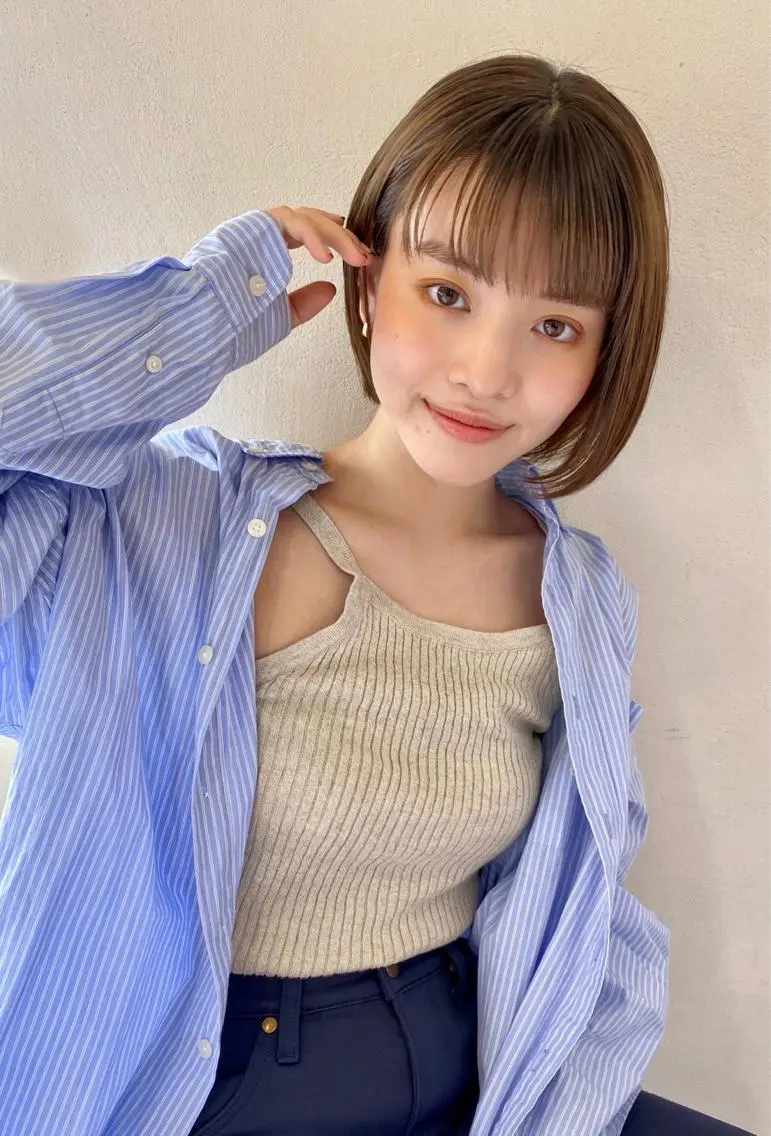 ミディアム ボブ指名No.1🌞 オガタのヘアスタイル