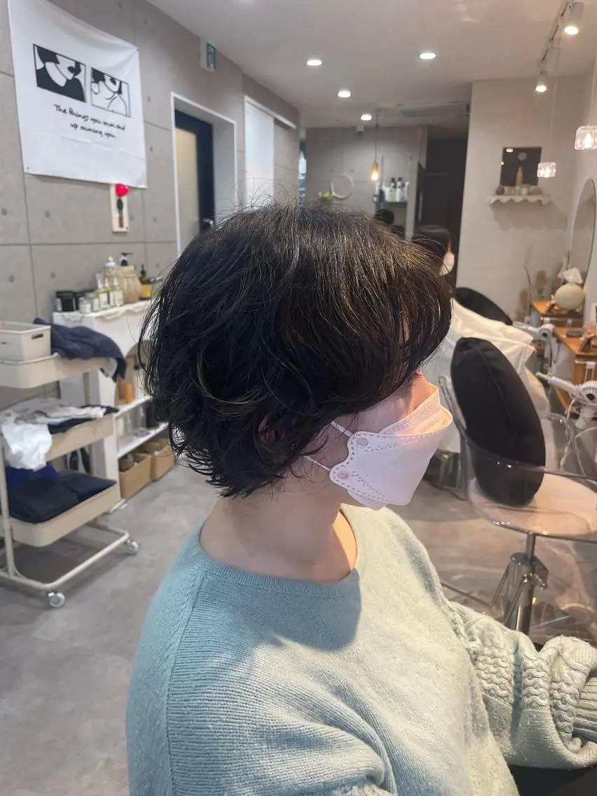 ショート パーマ 美髪矯正/パーマ まむのヘアスタイル