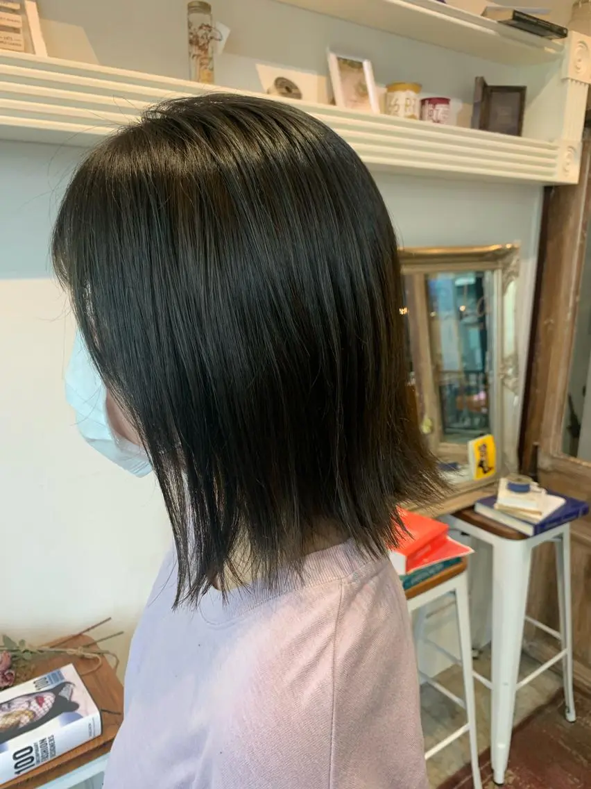 ミディアム ヘアカラー トリートメント ヘッドスパ ヘアセット 大宮/山口 竣也のヘアスタイル