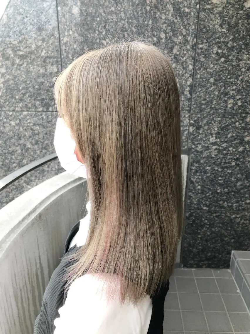 ミディアム カラーアンドケアリタ kitamuuuのヘアスタイル