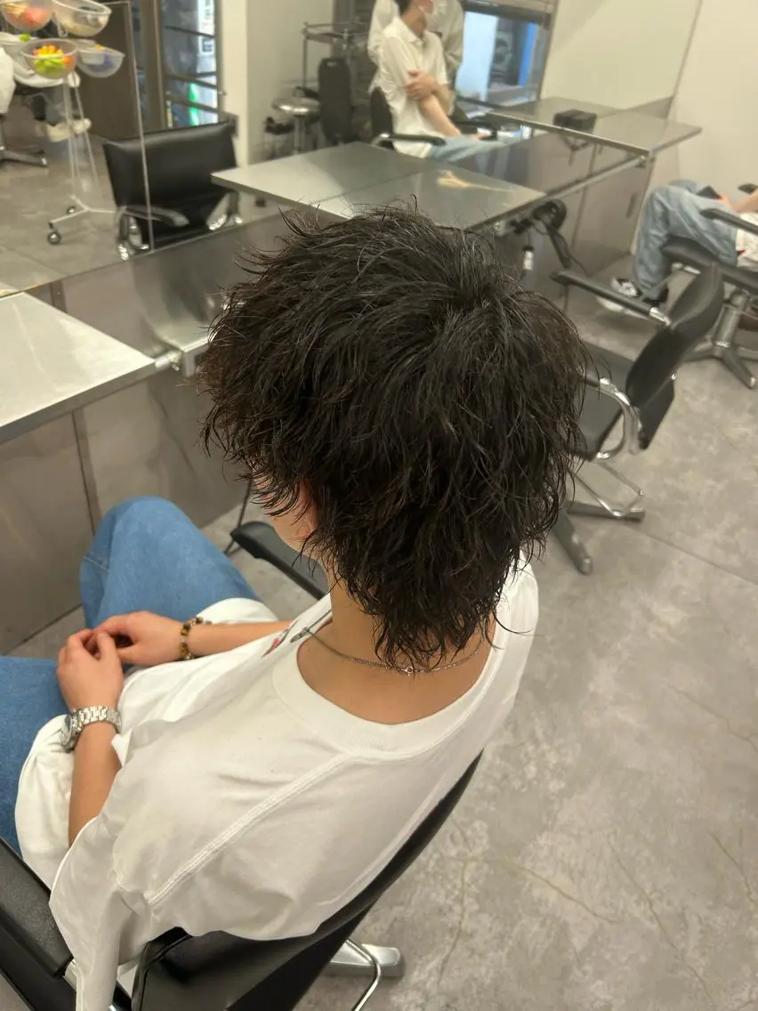 メンズ カット パーマ パーマ支持率No.1 ❤️🔥安成弾のヘアスタイル