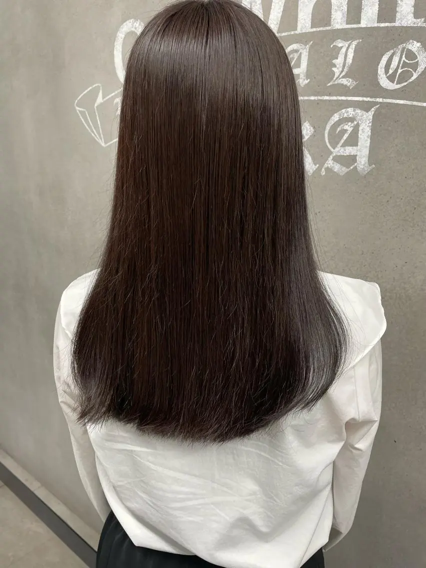 ロング 縮毛矯正・髪質改善 特化 出納 直起のヘアスタイル