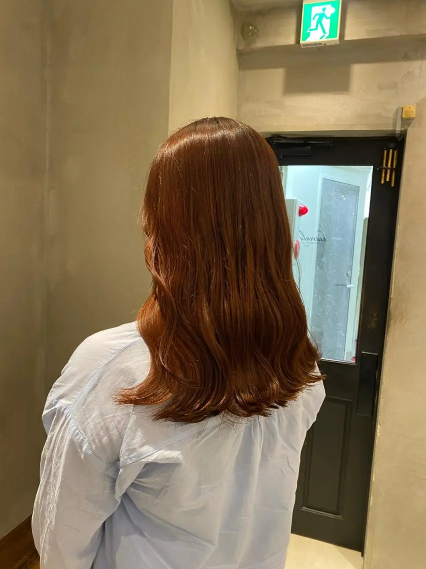 セミロング カット ヘアカラー トリートメント 新宿/顔周りカット +レイヤー=しずく♩のヘアスタイル