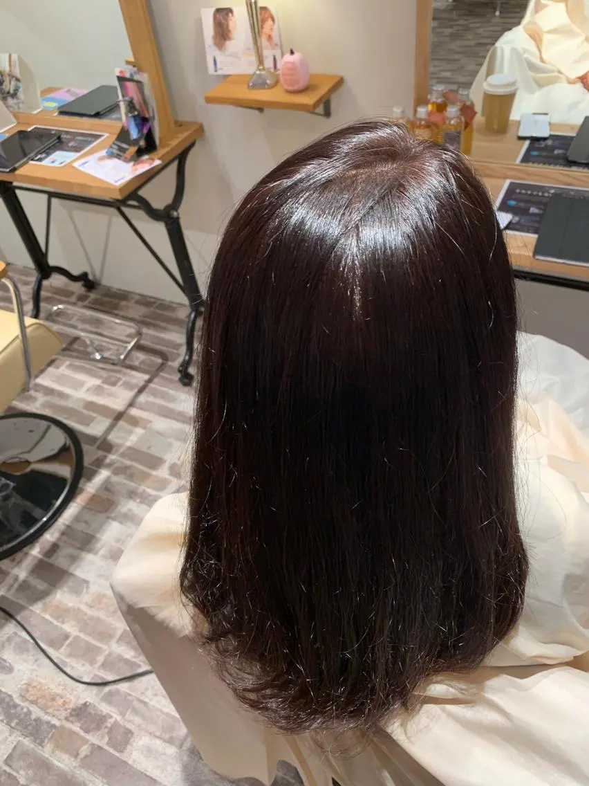 ロング カラー 透明感カラー イルミナカラー 韓国スタイル🇰🇷 annaのヘアスタイル