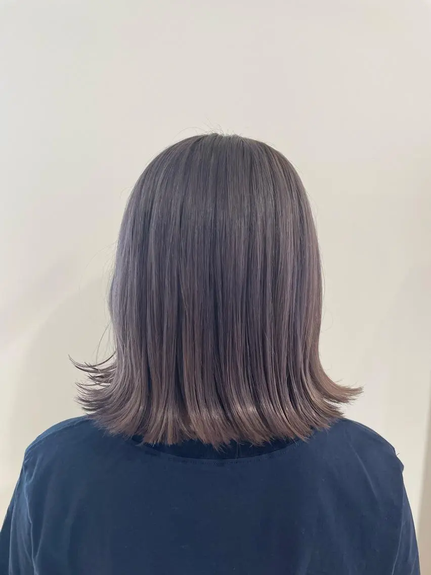 ミディアム カラー ラベンダーカラー ヘアカラー トリートメント noa ☪︎のヘアスタイル