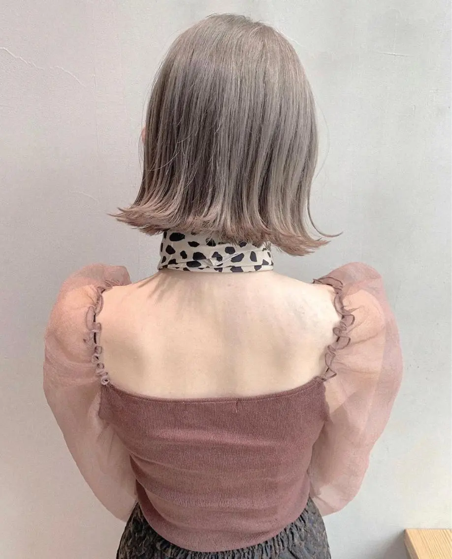 ショート カット ヘアカラー トリートメント 🌫️大人韓国ヘア 🌫️naoyaのヘアスタイル