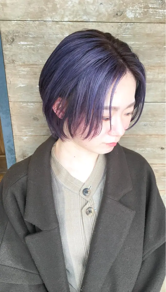 ショート カラー アディクシーカラー バレイヤージュ ブリーチ ケアブリーチ デザインカラー 中田 敏明のヘアスタイル