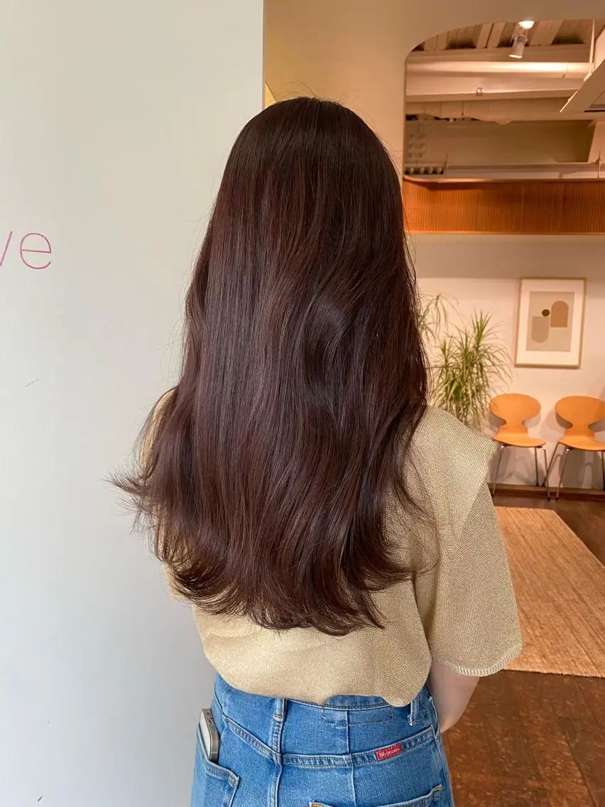 ロング カラー ヘアアレンジ ベージュカラー ブリーチ ブラウンカラー 透明感カラー ラベンダーカラー カット レイヤー🌟艶カラー 🕊まやのヘアスタイル