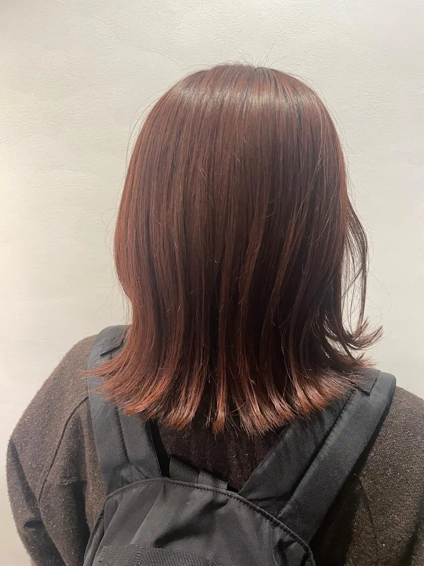 ミディアム 透け感カラー/ SUのヘアスタイル