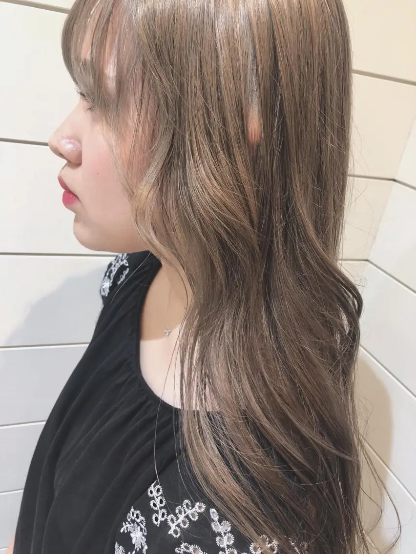 ロング カラー ベージュカラー 透明感カラー 赤み消し/透明感 🪽◝✩ 武者春花のヘアスタイル