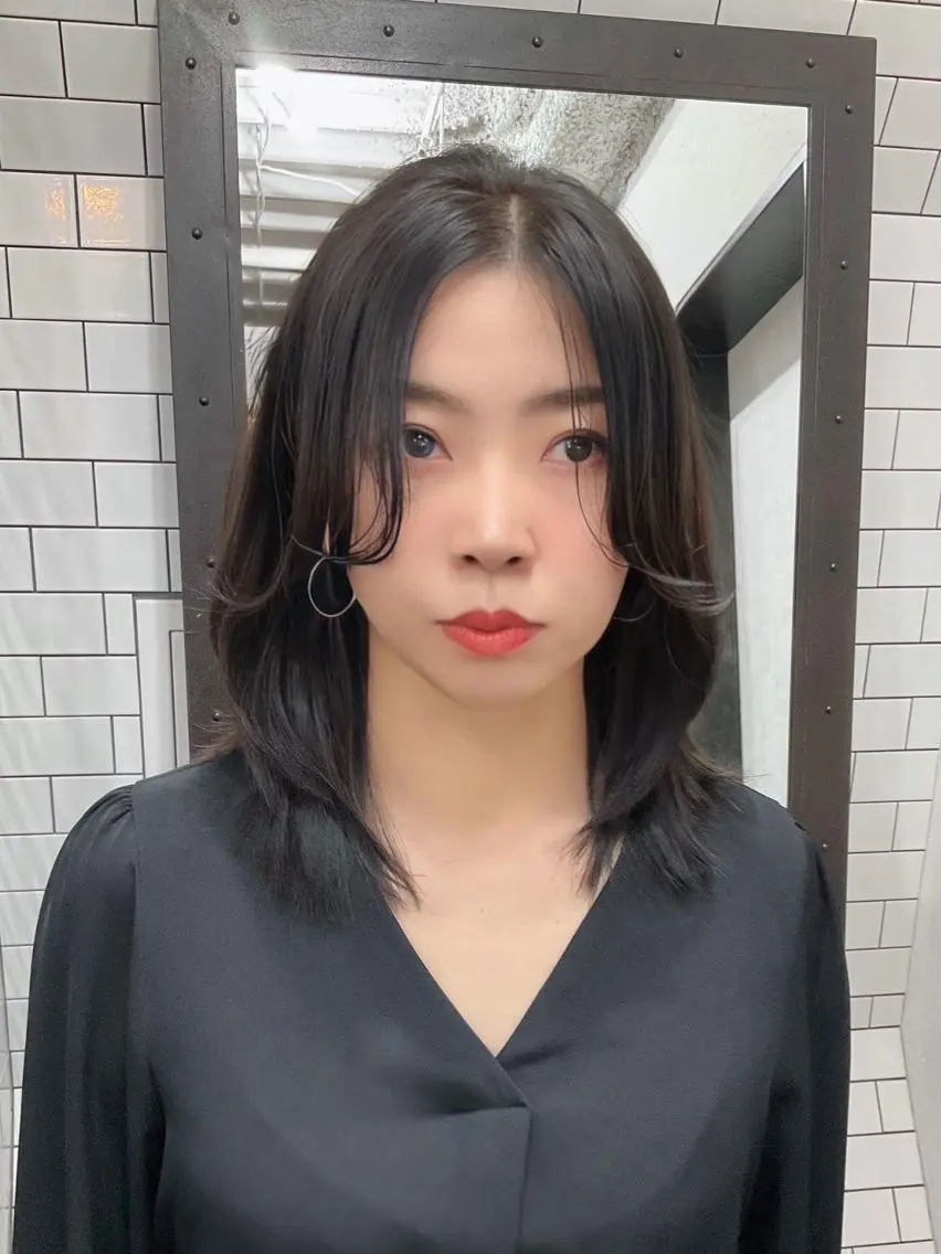 ミディアム カラー 髪質改善 トリートメント カット ヘアカラー トリートメント 中区/legare 🌈山村/髪質改善のヘアスタイル