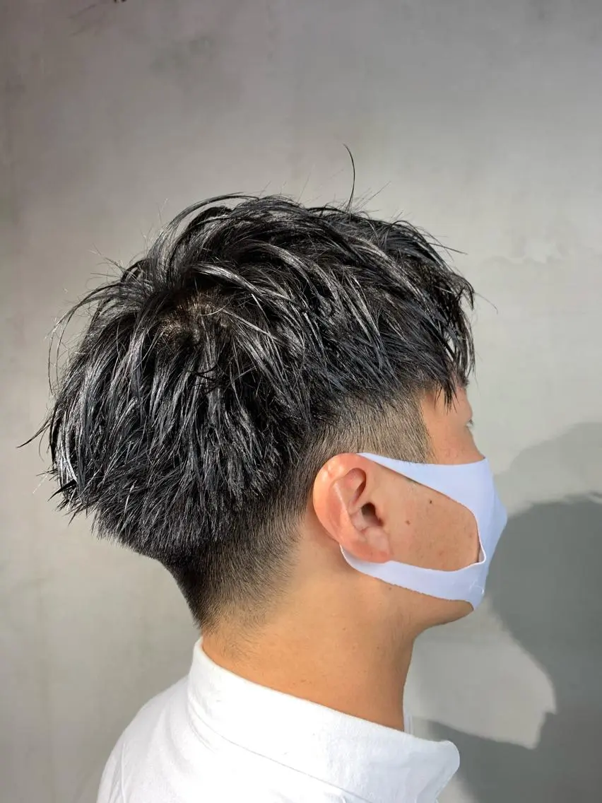 ショート メンズパーマ 工藤勇也のヘアスタイル