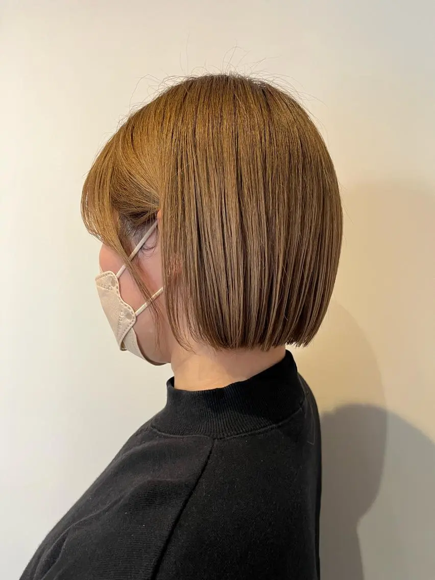 ショート ボブ ヘアカラー トリートメント . Lｉｅのヘアスタイル