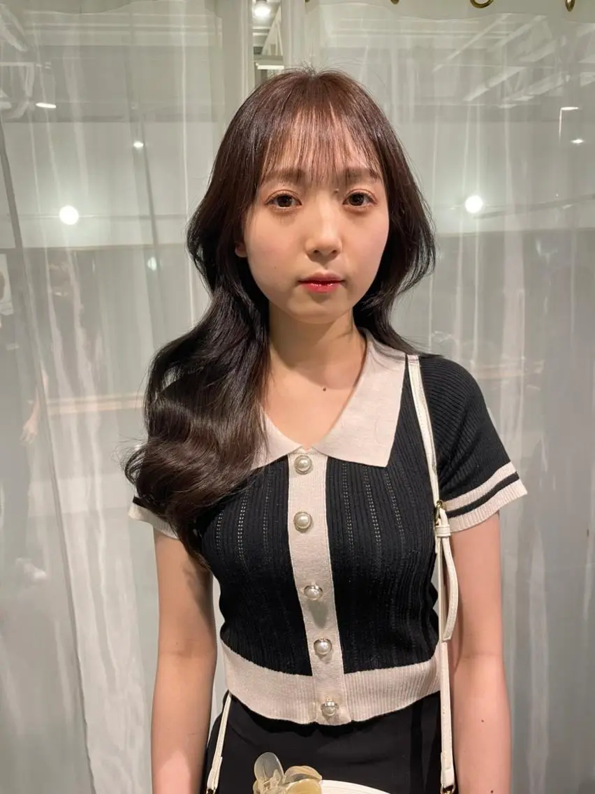 ロング 韓国風🤍 イワサキ　リコ🍒のヘアスタイル
