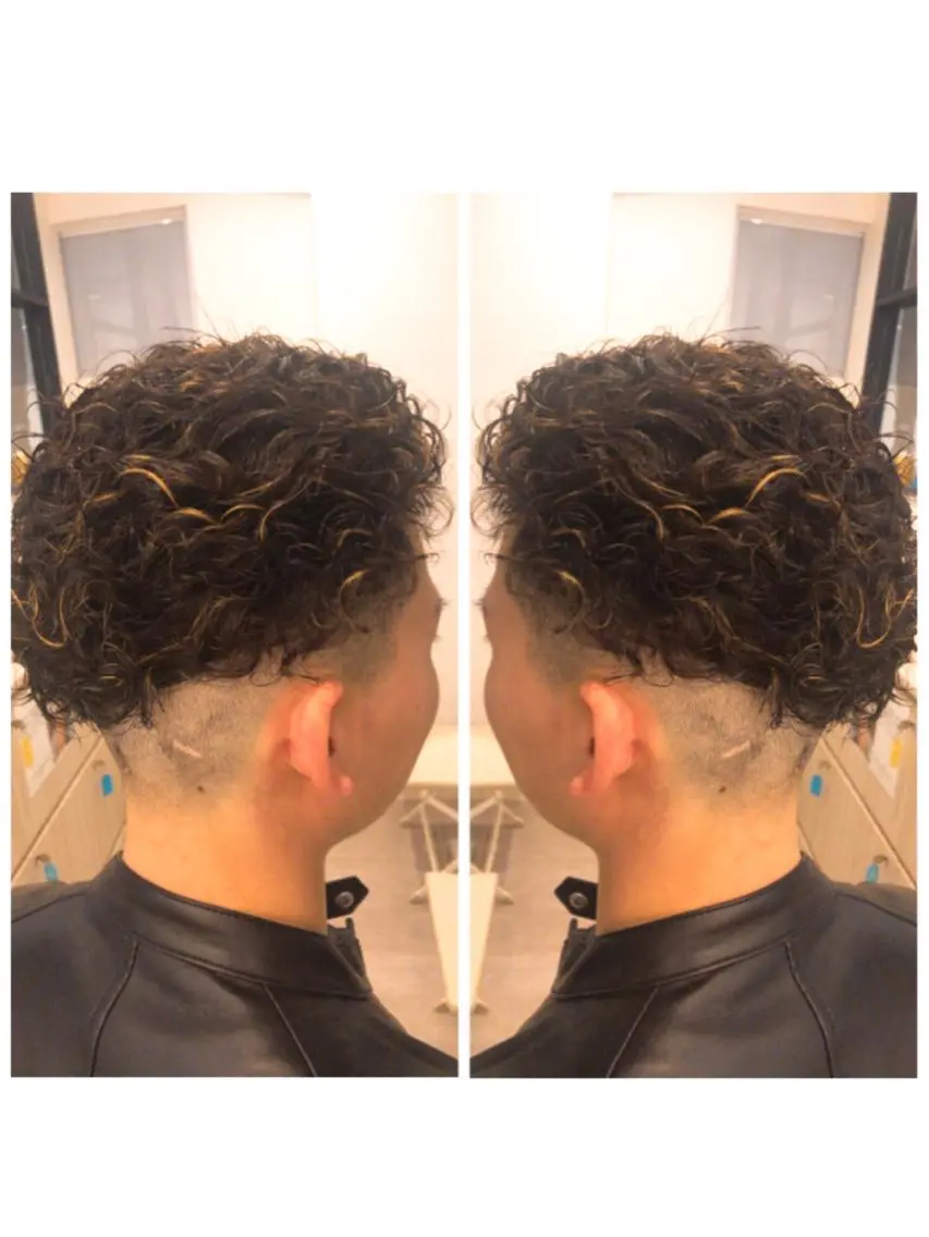 カラー パーマ メンズ メンズハイライト ハイライトカラー 品田 真里のヘアスタイル
