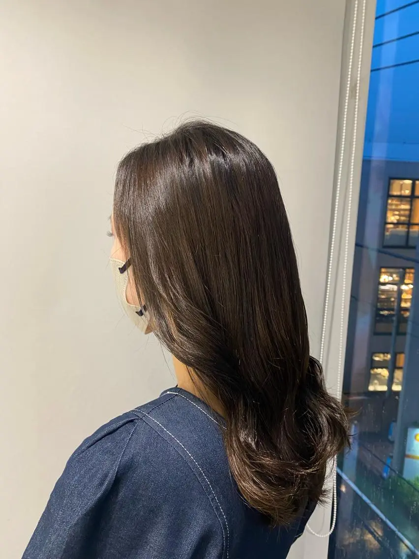 セミロング カラー カットモデル 🦋‪熊田 史織のヘアスタイル