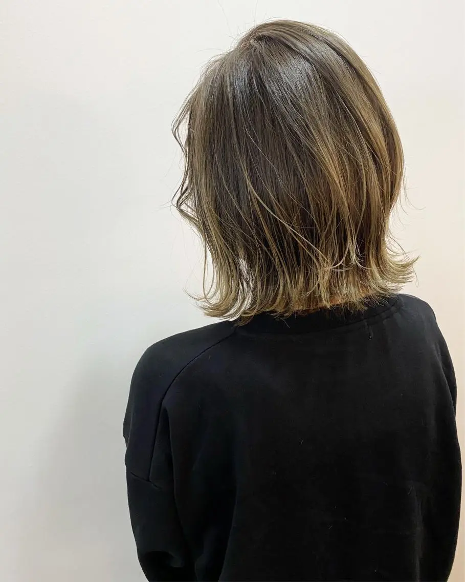 ミディアム 切りっぱなしボブ ボブ fulam/ WATANABEのヘアスタイル