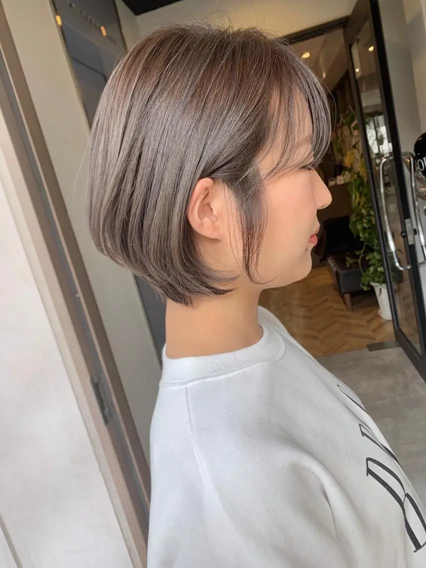 ショート カラー カット ヘアカラー トリートメント 髪質改善will hairdesignのヘアスタイル
