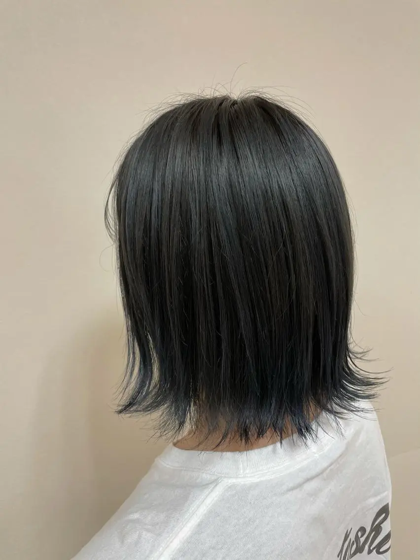 ミディアム カラー ヘアアレンジ ヘアカラー トリートメント 【Sweep】おじま のぞみのヘアスタイル