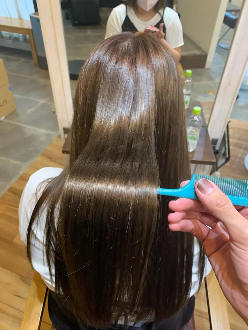 ロング カラー トリートメント ヘアカラー トリートメント メンズパーマ 髪質改善☆有馬のヘアスタイル