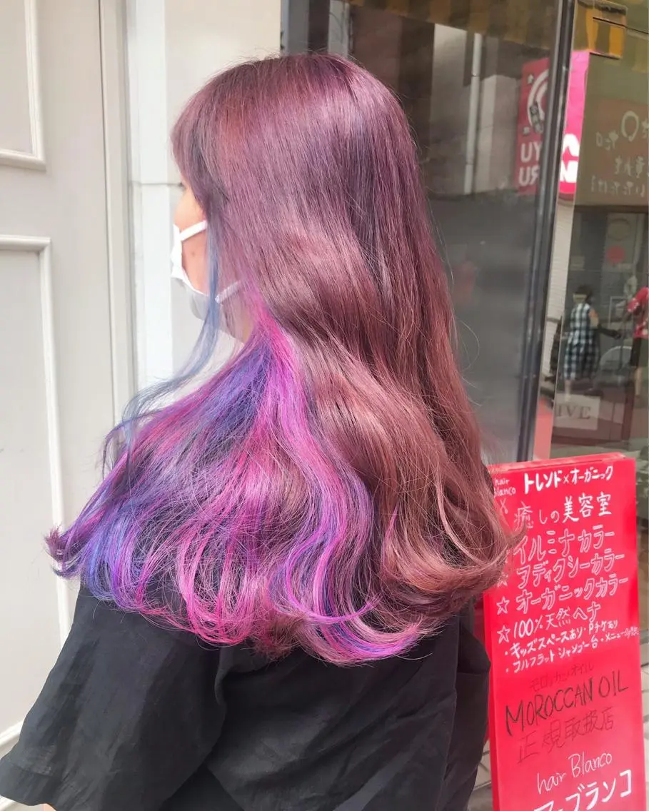 ロング カラー ピンクカラー ユニコーンカラー 🫟Blanco🫟 Color&Careのヘアスタイル